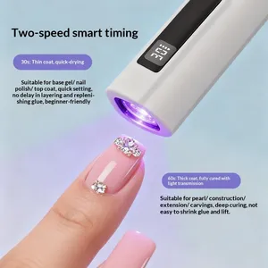 Lámpara de Uñas LED UV HK LBT X6 Mini de 18W, Recargable por USB con Soporte para Curado de Gel de Uñas en Casa y Salón (365nm) - Product Image 4