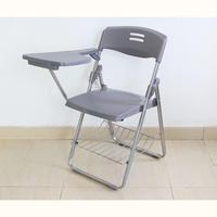 Chaise de conférence moderne, chaise individuelle en plastique pour étudiant, chaise de formation, pliable, avec accoudoirs réglables, base pivotante, chaise de direction