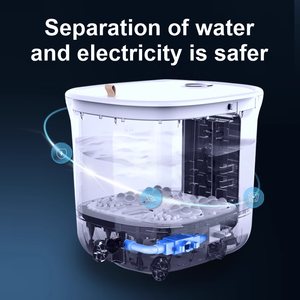 Appareil de pédicure électrique pour usage domestique, bain de pieds massant avec bulles, baignoire pliable pour les pieds, chauffage - Product Image 5