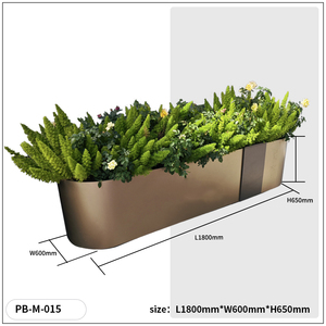 Bac à plantes en métal en gros, jardinières laser thermolaquées, bacs paysagers pour la décoration <span class=keywords><strong>de</strong></span> jardins domestiques et centres commerciaux - Product Image 4