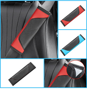 Cinturón de seguridad de fibra de carbono para coche, protección de hombro, sensación de gama alta, cubierta de protección para cinturón de seguridad <span class=keywords><strong>Interior</strong></span> de coche - Product Image 5