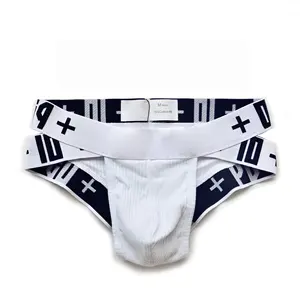 Sous-vêtements Sexy taille basse pour hommes, culotte de sport en coton élastique de couleur unie, nouvelle collection 2022