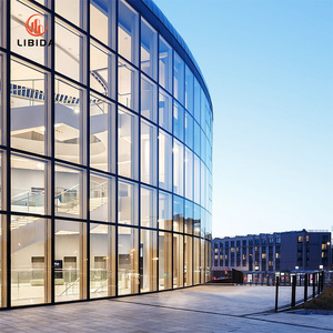 <span class=keywords><strong>Façade</strong></span> à <span class=keywords><strong>double</strong></span> <span class=keywords><strong>peau</strong></span> à économie d'énergie et à réduction de bruit: mur rideau en alliage d'aluminium direct d'usine pour halls et façades extérieurs - Product Image 5
