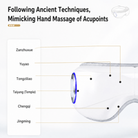 Masque de massage oculaire pliable avec chaleur, appareil de soin des yeux, cadeau pour soulager la fatigue oculaire, la sécheresse et améliorer le sommeil