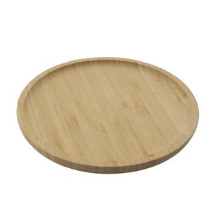 Bandeja Redonda de Madera para Servir Alimentos de la Mejor Calidad 3203021-20 con Asa de Madera Contrachapada para Taza de Té - Product Image 1