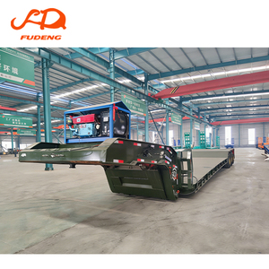 Remorque surbaissée <span class=keywords><strong>à</strong></span> col de cygne détachable FUDENG Group, 100 tonnes, semi-remorque hydraulique amovible <span class=keywords><strong>à</strong></span> plateau bas <span class=keywords><strong>à</strong></span> <span class=keywords><strong>vendre</strong></span> au Congo - Product Image 3