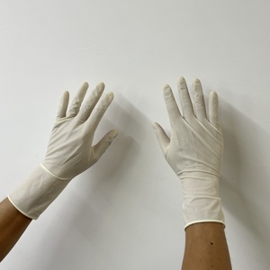 <span class=keywords><strong>Gants</strong></span> en latex jetables blancs à usage médical, pour examen, poudrés et sans poudre, <span class=keywords><strong>gants</strong></span> chirurgicaux <span class=keywords><strong>stériles</strong></span> en latex - Product Image 3
