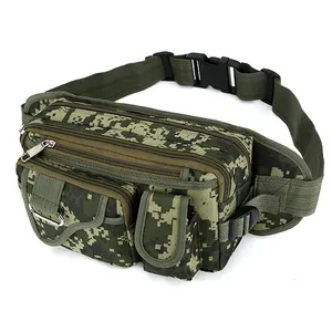 QXMOVING Waterproof Camping Hiking Hunting Bag Belt Small Pocket Pouch Molle Camo Sport Tactical Waist Bag