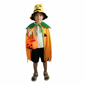 Costume de citrouille pour fête d'Halloween et de Noël pour adultes, cape gothique victorienne avec chapeau et sac, idée cadeau - Product Image 5