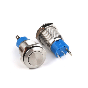 Không thấm nước kim loại điện Vòng ánh sáng LED mùa xuân tuôn ra đầu 12mm 19mm 22mm 25mm tạm thời đẩy bắt đầu dừng Nút chuyển đổi - Product Image 1