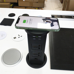 Universal <strong>Plug</strong> Hydraulic <strong>Pop</strong> <strong>up</strong> Kitchen <strong>Socket</strong> with Dual Usb Charger / air Spring Electric Tabletop <strong>Pop</strong> <strong>up</strong> <strong>Socket</strong> Outlet - Product Image 3
