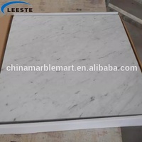 Carrelage en marbre blanc Bardiglio Nuvolato Carrara de qualité supérieure, populaire, de fabrication italienne, finition polie, 18x18 pouces