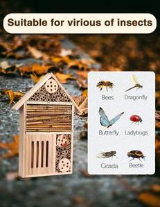 Buiten Hangend Insect Hotel Tuin Decoratieve Houten Insectenhuis Voor Vlinderbij - Product Image 3