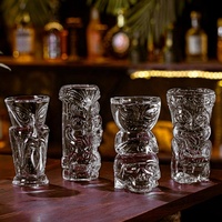 Vente en gros de mugs Tiki Verre, verres à cocktail Tiki Bicchieri, verres à bière pour articles hawaïens, fêtes, bars Tiki, cadeaux de Noël