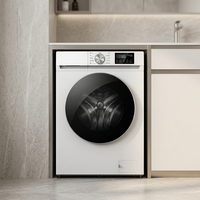 Nouvelle machine à laver à tambour entièrement automatique à inverter intégré, 8 kg, avec écran couleur intelligent, haute efficacité pour la maison et l'hôtel
