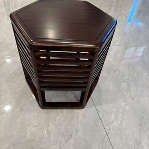 Chinese Style Hexagonal <b>Storage</b> Tea <b>Stool</b> Solid Wood Mortise Tenon Joint Living Room Coffee Table Shoe Changing <b>Stool</b> Stackable - Product Image 2