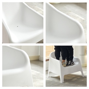 Chaises en <span class=keywords><strong>plastique</strong></span> avec dossier, fauteuils <span class=keywords><strong>de</strong></span> relaxation, design moderne, chaise <span class=keywords><strong>de</strong></span> salle à manger, <span class=keywords><strong>pour</strong></span> extérieur, loisirs, cours, usage domestique, balcons, salon - Product Image 3