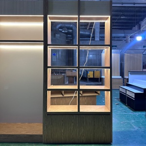 Tủ trưng bày quần áo bằng gỗ, tủ trưng bày cửa hàng quần áo, kệ trưng bày tùy chỉnh, tủ trưng bày treo tường - Product Image 6