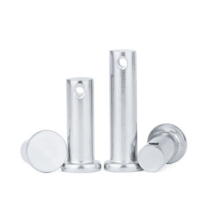 Goupilles à tête plate de grande taille, attaches à tête plate, 8 mm x 35 mm, acier zingué, norme DIN 1444, <span class=keywords><strong>goupille</strong></span> à tête plate avec trou - Product Image 4