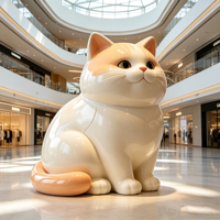 Prêt à être expédié : Présentoir en fibre de verre GRP haute dureté pour animaux de compagnie, idéal pour les centres commerciaux, les événements extérieurs et les expositions.