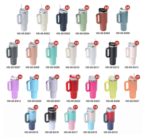 แก้วน้ำเก็บความร้อนสแตนเลสสตีลแบบมีหูจับ ขนาด 40 ออนซ์ สีชมพู พร้อมฝาและหลอดดูด  ผนังสองชั้น เก็บอุณหภูมิได้นาน 12-24 ชั่วโมง  รับสกรีนโลโก้ - Product Image 2