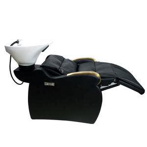 Station de lavage de cheveux moderne personnalisée, équipement de salon de coiffure, salon de beauté, chaise de shampooing électrique avec bol en céramique - Product Image 4