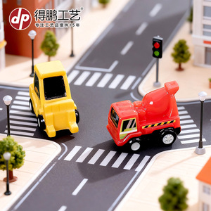 Set de Tráfico Vial en Miniatura Depeng, Escala 1:64, Modelos de Autos y Vehículos de Plástico para Decoración de Paisajes DIY - Product Image 2