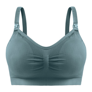 Soutien-gorge d'<span class=keywords><strong>allaitement</strong></span> sans fil absorbant en croix à ouverture frontale Soutien-gorge croisé de maternité Soutien-gorge d'<span class=keywords><strong>allaitement</strong></span> sans couture - Product Image 6