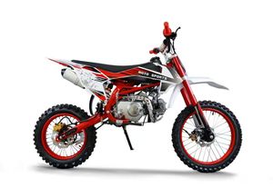 <span class=keywords><strong>Moto</strong></span> tout-terrain à châssis en acier <span class=keywords><strong>125cc</strong></span>, 4 temps, démarrage manuel, motocross pour adolescents et adultes, transmission par chaîne - Product Image 4