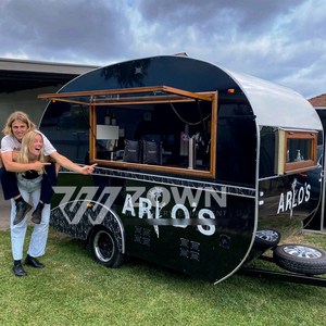 High Efficiency Electric Mobile Food Truck, Compact Design for Urban Street Food, Equipped with LED Lights and Storage Cabinets - Product Image 3