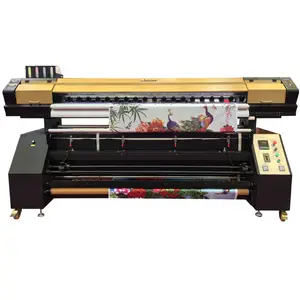 High quality sublimation printer for flag material printing 1.9m double heads