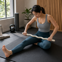 Barre de Pilates en silicone avec noyau en fonte robuste, ensemble multi-poids de 25 lb pour le yoga, le Pilates et les exercices du corps entier