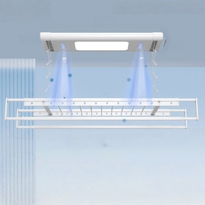 ราวตากผ้าไฟฟ้าอัจฉริยะแบบยืดหดได้ ควบคุมด้วยเสียง พร้อมรีโมทคอนโทรล ยกขึ้นอัตโนมัติ สำหรับระเบียงบ้าน - Product Image 2