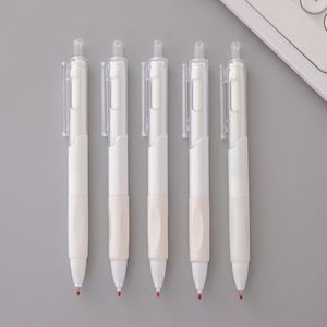 Promotion Durable Student Exam Press <b>Pen</b> Quick-Drying St-Head Gel Small White Morandi Color Black Ballpoint <b>Pen</b> Promotional <b>Pen</b> - Product Image 3