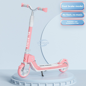 สกู๊ตเตอร์สองล้อแบบพับได้ ปรับความสูงได้ ล้อ PU มีไฟ มีเสียงเพลง ลดราคาพิเศษ - Product Image 2