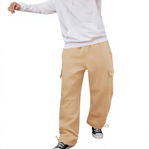 Lightweight Mens Cargo Sweatpants Breathable Fabric Casual Joggers For Travel Daily Comfort Relaxed Fit <b>Drawstring</b> Waistband - Product Image 6