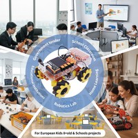 Kit Pemula Pembelajaran Mesin AI K210 Struktur Logam DIY Cerdas untuk Pemula Sekolah Menengah Laboratorium Teknik Robotik