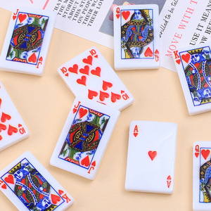 Ciondoli in resina a tema <span class=keywords><strong>cartoni</strong></span> <span class=keywords><strong>animati</strong></span>, design popolare, <span class=keywords><strong>colorati</strong></span>, a forma di carte da gioco, per custodie per telefono, all'ingrosso, simpatici ciondoli fai da te in resina. - Product Image 2