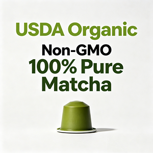 Cápsulas de Matcha para Servicio de Bordo en Aerolíneas: Preparación Fácil de una Sola Porción 10g/Cápsula OEM para Menú Premium de Cabina - Product Image 1