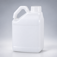 Bidon carré en plastique HDPE de 5 L avec poignée et bouchon à vis, idéal pour le stockage d'huile, d'eau et comme baril à vin - Vente en gros