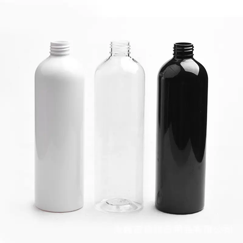 4Oz 8 Oz 16 Oz Botol Kosong Plastik Kosmo, Botol Bulat untuk Minyak Putih Hitam Hijau Biru