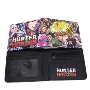 Vente en gros de 500 types de portefeuilles courts en PU avec fermeture éclair pour les fans de dessins animés <span class=keywords><strong>HXH</strong></span> H X H en cadeau, taille 11,5 * 9 cm - Product Image 5