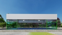 Terrain de padel résistant au vent et aux intempéries avec toit amovible, installation facile, cadre en acier durable panoramique personnalisé