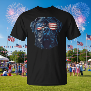 Camiseta Cane Corso Usa Flag Sunglasses Dog Lover 4Th Of July - Product Image 3