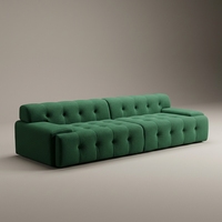 Canapé sectionnel moderne en tissu capitonné pour salon, couleur personnalisable, mobilier de salon minimaliste
