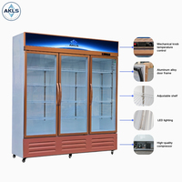 Équipement vertical d'armoire de réfrigération d'affichage de refroidisseur de boisson de la prime commerciale 3 portes utilisé dans les supermarchés, les restaurants, etc.