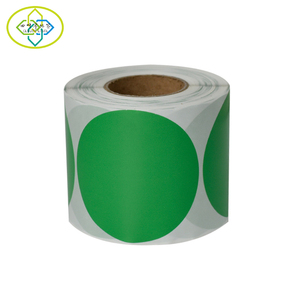 Cuộn Giấy Nhãn Nhiệt Tròn Tùy Chỉnh In Nhãn Dán Màu Xanh Lá Vàng Đỏ Vận Chuyển Nhãn Nhiều Màu - Product Image 2