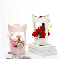 Caja de Embalaje para Ramos de Flores con Logotipo Personalizado, Caja de Envío para Floristería y Comercio Minorista