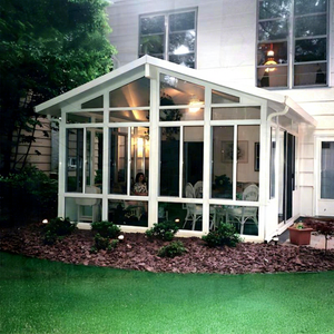 Panneaux de toit inclinés portables en verre trempé modernes pour villa, entrepôt, <span class=keywords><strong>solarium</strong></span> extérieur, patio, jardin, véranda - Product Image 2