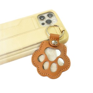 Leather Eco-friendly Creative Cartoon Dog Paw <strong>Pet</strong> Keepsake Hair Memorial Keychain Pendant Anti-Lost <strong>Ornament</strong> Modern Simple - Product Image 5